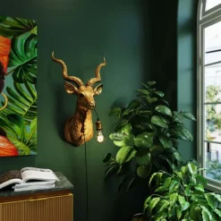 KARE Design Luminaires>Applique Animal Goat doré 45x74cm
