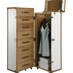 KARE Design Meubles>Armoire coffre Cosmopolitan Croco blanche