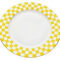 KARE Design Accessoires>Assiette Harlequin jaune Ø27cm