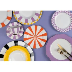 KARE Design Accessoires>Assiette Harlequin orange Ø22cm