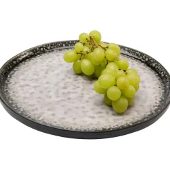 KARE Design Accessoires>Assiette Soho gris Ø27cm