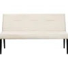 KARE Design Meubles>Banquette Ledro velours côtelé crème 165cm
