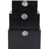 KARE Design Accessoires>Boîte Nifty noir (3/Set)