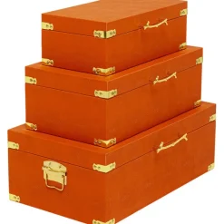 KARE Design Accessoires>Boîte Noah orange (3/Set)