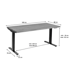 KARE Design Meubles>Bureau Office Symphony chêne noir 160x80