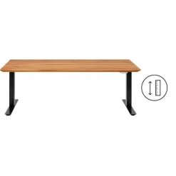 KARE Design Meubles>Bureau Office Symphony chêne noir 200x100