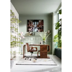 KARE Design Meubles>Bureau Soft Snake noyer 150x70cm