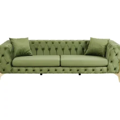 KARE Design Meubles>Canapé Bellissima 3-places velours vert 240cm