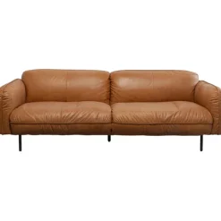 KARE Design Meubles>Canapé Calgary cuir marron clair 228cm