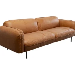 KARE Design Meubles>Canapé Calgary cuir marron clair 228cm