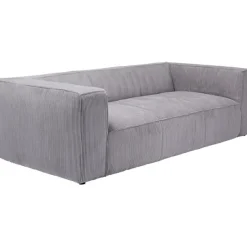 KARE Design Meubles>Canapé Cubetto Cord 3-places gris clair 220cm
