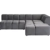 KARE Design Meubles>Canapé d angle Belami Velvet gris droit
