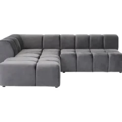 KARE Design Meubles>Canapé d angle Belami Velvet gris gauche