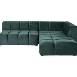 KARE Design Meubles>Canapé d angle Belami vert foncé droite 265cm