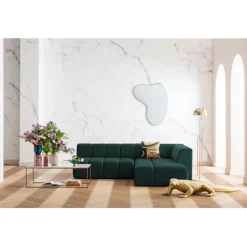 KARE Design Meubles>Canapé d angle Belami vert foncé droite 265cm