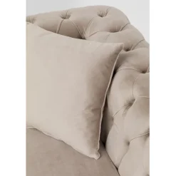 KARE Design Meubles>Canapé d angle Bellissima velours taupe gauche