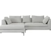 KARE Design Meubles>Canapé d angle Gianni Cord gris gauche