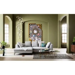 KARE Design Meubles>Canapé d angle Gianni Cord gris gauche