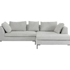 KARE Design Meubles>Canapé d angle Gianni Cord gris droite