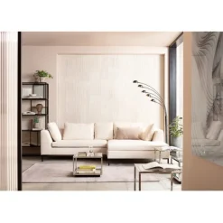 KARE Design Meubles>Canapé d angle Gianni crème droite