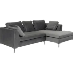 KARE Design Meubles>Canapé d angle Gianni velours gris droite  270x167