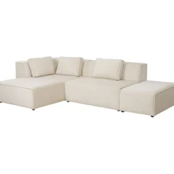 KARE Design Meubles>Canapé d angle Infinity Ottomane Cord crème gauche