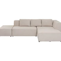 KARE Design Meubles>Canapé d angle Infinity Ottomane crème droite