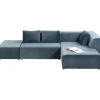 KARE Design Meubles>Canapé d angle Infinity velours ocean droite