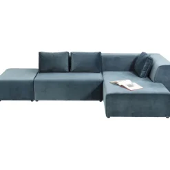 KARE Design Meubles>Canapé d angle Infinity velours ocean droite