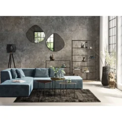 KARE Design Meubles>Canapé d angle Infinity velours ocean gauche