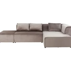 KARE Design Meubles>Canapé d angle Infinity Velvet Taupe Droite