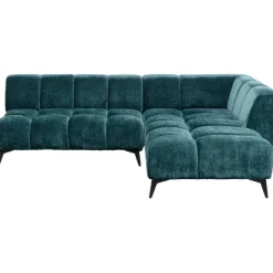 KARE Design Meubles>Canapé d angle Nia vert foncé droite 250cm