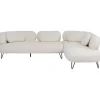 KARE Design Meubles>Canapé d angle Peppo blanc