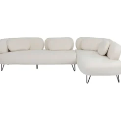 KARE Design Meubles>Canapé d angle Peppo blanc