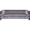 KARE Design Meubles>Canapé Desire 3-places velours gris