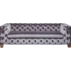 KARE Design Meubles>Canapé Desire 3-places velours gris