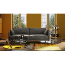 KARE Design Meubles>Canapé Edna 3-places gris 245cm