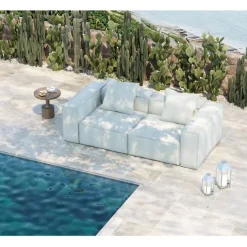 KARE Design Meubles>Canapé KoraliBeach Outdoor bleu 235cm
