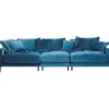 KARE Design Meubles>Canapé Lullaby 3-places pétrole