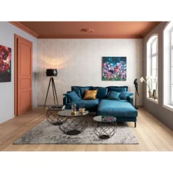 KARE Design Meubles>Canapé Lullaby 2-places pétrole