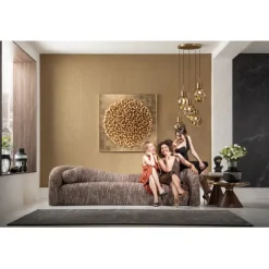 KARE Design Meubles>Canapé 3-places Livia mélange marron 261cm