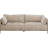 KARE Design Meubles>Canapé 3-places Victor tissu Beige 233cm