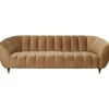 KARE Design Meubles>Canapé Spectra velours marron 3-places 245cm