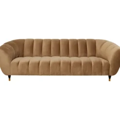 KARE Design Meubles>Canapé Spectra velours marron 3-places 245cm