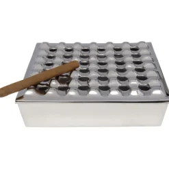 KARE Design Accessoires>Cendrier Soho carré argenté 25x25cm