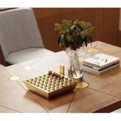 KARE Design Accessoires>Cendrier Soho carré laiton 25x25cm