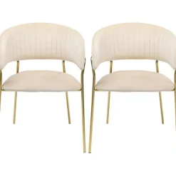 KARE Design Meubles>Chaise a. acc. Belle Velvet crème (2/set)