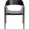 KARE Design Meubles>Chaise a. acc. Biarritz noir