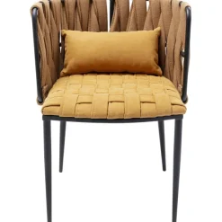 KARE Design Meubles>Chaise a. acc. Cheerio jaune a.coussin