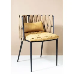 KARE Design Meubles>Chaise a. acc. Cheerio jaune a.coussin